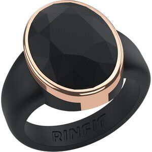 Women's Silicone Rings Engagement Promise Rings for Her Patented Design Black
